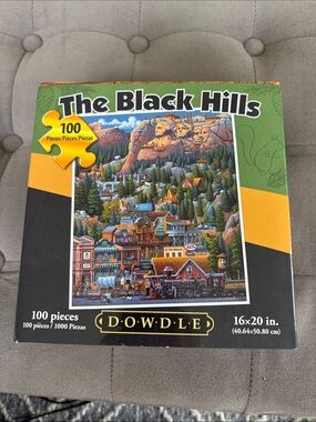 Dowdle The Black Hills 100-Piece Puzzle - Green/Black/Yellow